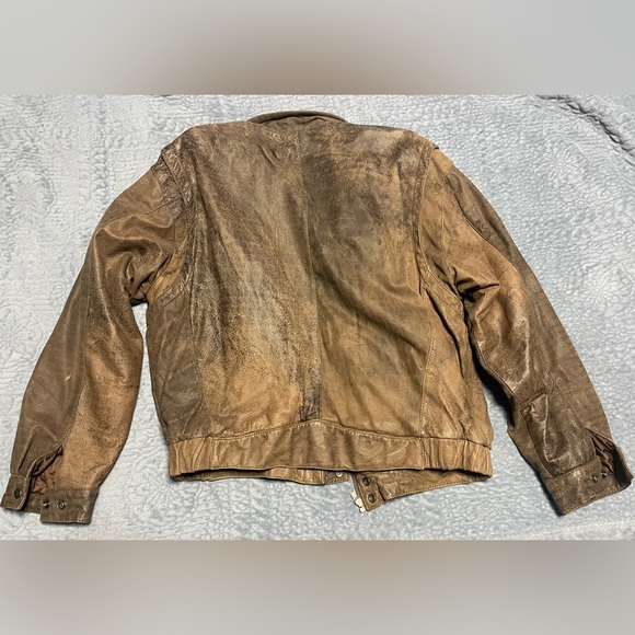 Charles Klein Brown Leather Jacket - Picture 7 of 7